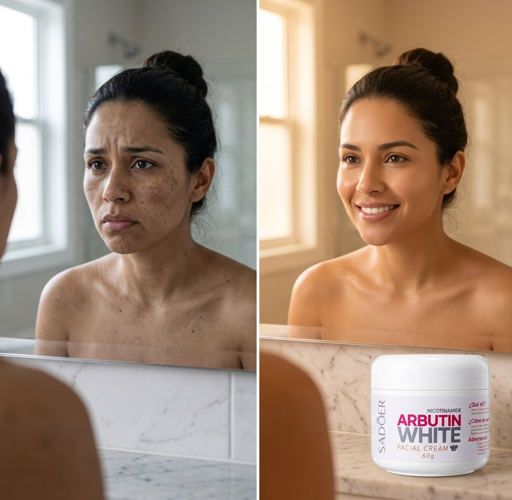 Antes y despues de usar la crema